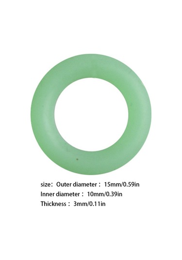 MSO Fosforlu O-Ring Halka Olta Balıkçılık Kamp Kamış Çivi Çadır 10 Adet