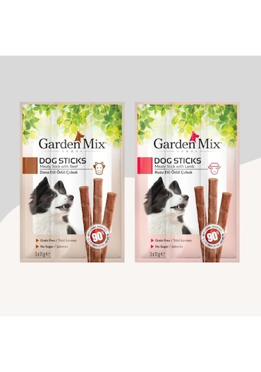 Kuzu Ve Dana Aromalı 3lü Stick Köpek Ödülü 2 Paket