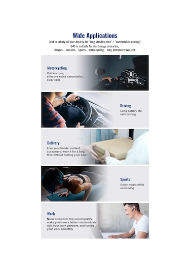 Xindoker New Bee Lc-b45 Tek Kulaklık Bt5.0 İş Kulaklığı - Cvc8.0 Gürültü Engelleme, İki Mikrofonlu, 24 Saat Müzik, 160mah Pil, Kulak Kanca Ve Taşıma Çantası - Siyah