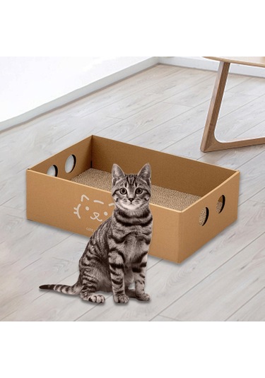 Suntek Kedi Tırmalama Pedi Büyük Karton Ev Kedilerin Stil-a