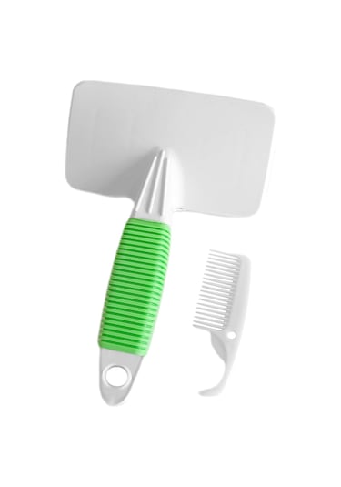 Markapet Temizleme Aparatlı Kedi Köpek Tarağı 7 Cm-14 Cm Small Yeşil