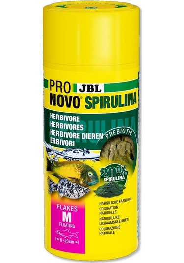 Jbl Pro Novo Spirulina Flakes M 250ml 40gr.