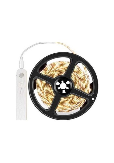 Maoyaya Su Geçirmez Mutfak Led Şerit, 1m Pil Kutusu, Sıcak Beyaz Işık Beyaz