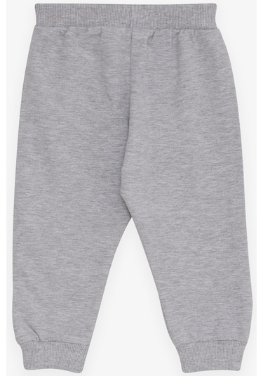 Breeze Kız Bebek Eşofman Altı Bebek Fil Baskılı 6 Ay-2 Yaş, Gri Melanj