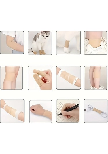 Gateesat Açık Beige Kendinden Yapışkan Esnek Sargı 3.94in Diz Bilek Desteği