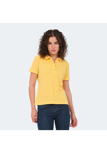Slazenger VERA I Kadın Polo Yaka Sarı Tişört