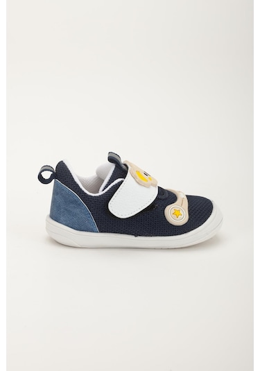 Şirinbebe Ortopedik Erkek Bebek İlkadım Ayakkabı Lacivert Cırtlı Anorak-4050 Lacivert