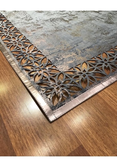 Hoom Rugs Deri Halı 03 M.bronze Dekoratif Deri Halı