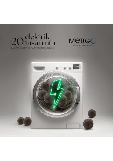 Saf Ve Doğal Yerli Üretim Koyu Renkli Yün Kurutma Topları 3 Adet