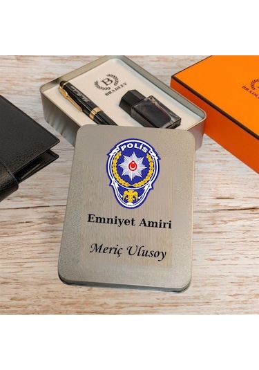 Polislere Özel Siyah Gold Dolma Kalem Siyah