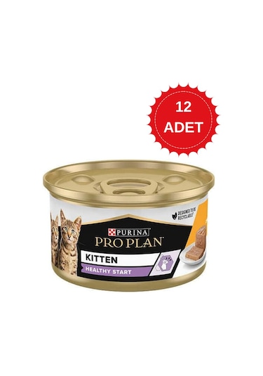 Pro Plan Kitten Healthy Start Tavuklu Yavru Kedi Konservesi 85 Gr X 12 Adet