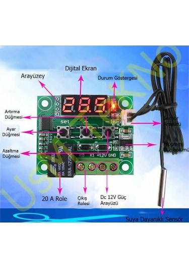 Kuluçka Termostatı + Kuluçka Nem Ölçer İkisi Bir Arada Kuluçka M