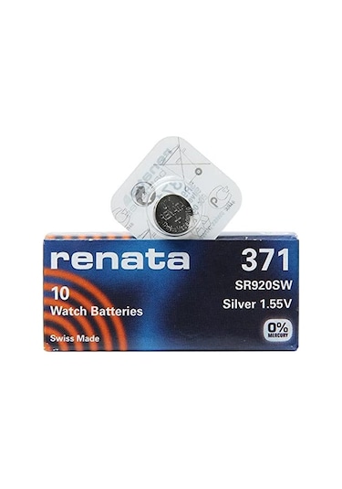 Renata 371 SR920SW 1.55V Saat Pili 10'lu