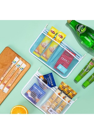 Kangvka Buzdolabı Kapısı Organizer Seti - 2 Adet Pp Ağızlı Çantalar - Gıda Depolama Ve Mutfak Düzenliği İçin Dayanıklı Tasarım Çok Renkli