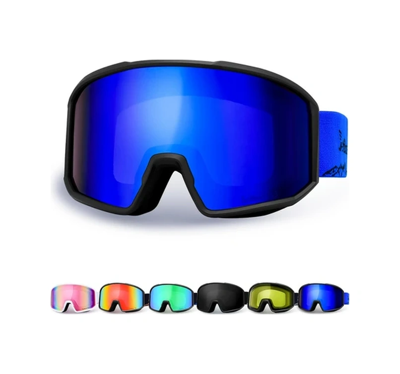 Willowhaven Jetblaze Otg Sarı Kayak Snowboard Kar Gözlüğü Anti Fog Helmet Uyumlu