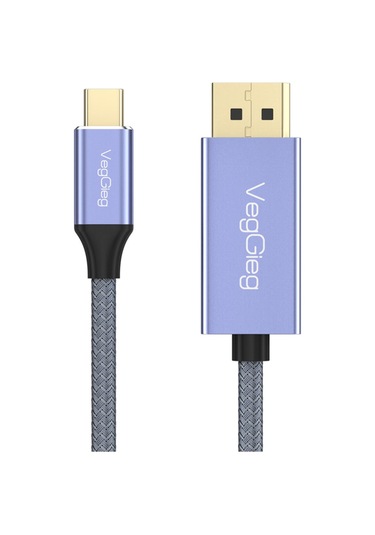 Veggieg 8k/60hz 4k/144hz/120hz Type-c 3.1 To Displayport 1.4 Çift Yönlü Kablo 2 Metre