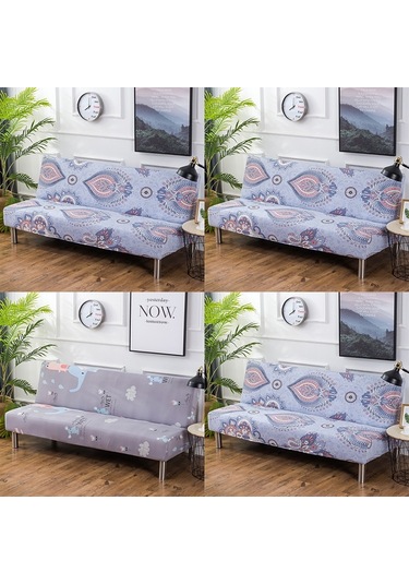Sones Her Şey Dahil Kapak Kaymaz Kolçaksız Katlanır Kanepe Yatak Örtüsü, Boyut: L Dreamland