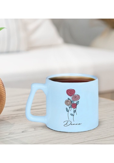 Bk Gift Kişiye Özel İsimli Pastel Mavi Middle Kupa Bardak-22, Arkadaşa Hediye, Ev Hediyesi, Doğum Günü Hediyesi, Ofis Hediyesi Kobitmeyencom30031 Bk G