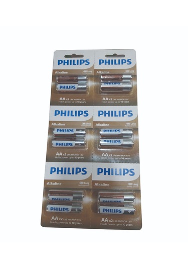Philips Power Alkalin 12li Aa Kalem Pil Lr6a125/10