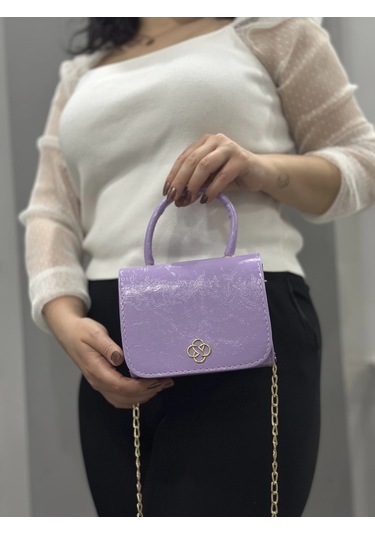 Biçomi Lila Cilt Krash Çanta Lila