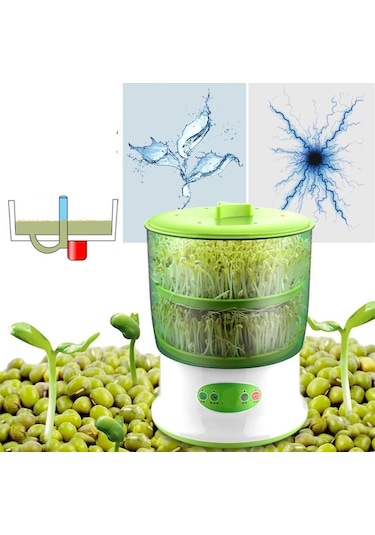 Suntek Tohum Sprouter Hanehalkı Hidroponik Çift-katmanlar