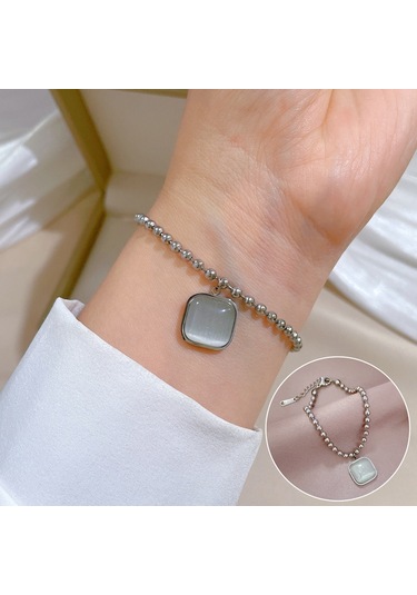 Jzcat Titanyum Çelik Hip Hop Bilezik Altın Moda Temperament Basit Bilezik-gsl23