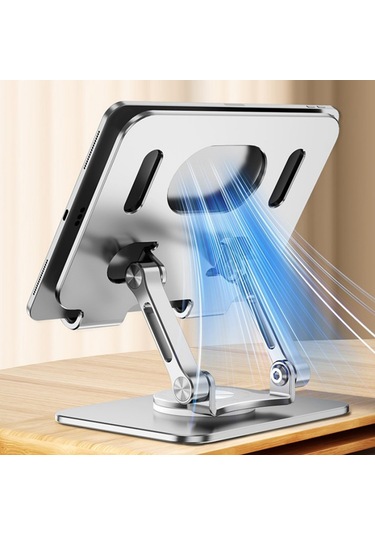 Cbtx Lz-p2026 4.7-12 İnç Tablet Isı Dağıtımı Ayarlanabilir Alüminyum Alaşımlı Masaüstü Standı 360 Derece Dönüş İle