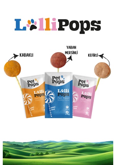 Petpops 3'lü Freeze Dry Lollipops Lezzet Paketi Doğal Ve Ödül