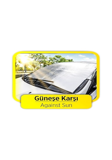 Araç Buzlanma Önleyici Örtü Branda Buz Kar Güneş Koruyucu 4 Katma