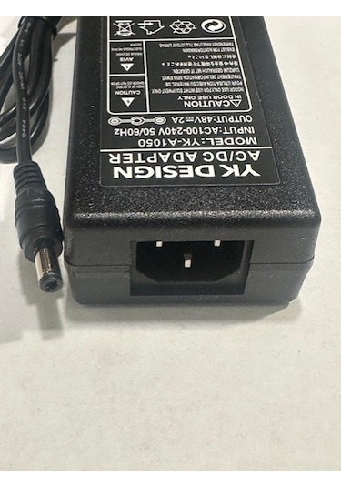 48 Volt 2 Amper Adaptör 48 V 2 A 5.5 Mm 2.5 Mm Adaptör