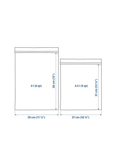 Ikea Istad Kilitlenebilir Buzdolabı Poşeti Yeşil 30 Adet 6 L ve 4,5 L