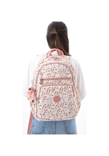8861 Unisex Klınkır Maymunlu Günlük Ve Okul Sırt Çantası Pembe