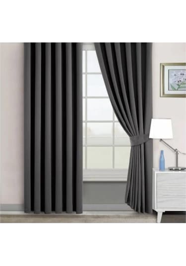 Evdepo Home Blackout Karartma Fon Perde Koyu Gri