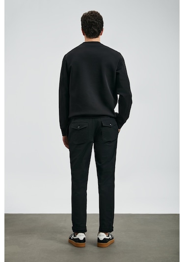 Lufian Erkek Luther Sweatshirt 112030171 Siyah Siyah