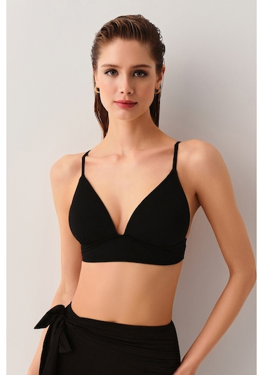 Suwen Dolgulu Bralet Bikini Üst Sbn25645012 Siyah