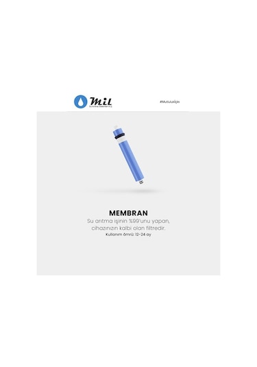 Kapalı Kasa Su Arıtma Cihazı 11'Li Filtresi Membran Seç Set