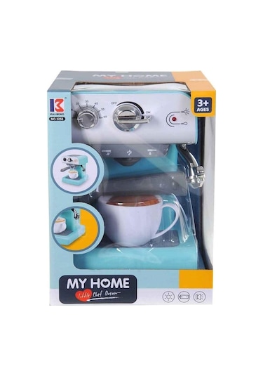 Oyuncak Pilli Işıklı Sesli Kahve Makinesi 3258