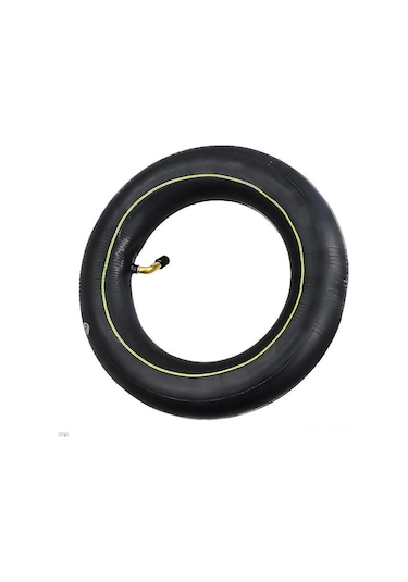 Springsun 10x2.5/10x2.75 Evrensel Lastik İç Lastik - 45 Derece Vana - Elektrikli Scooter İçin Siyah Kauçuk Malzeme