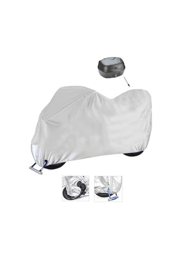 Yuki Yk150t-20 Branda Motosiklet Brandası Arka Çanta Kilit Uyumlu