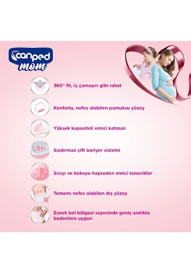 Canped Mom Lohusa - Külot Bez L- Large / Xl - Extralarge - Adet10