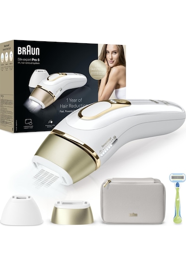 Braun IPL Silk Expert Pro 5 PL5152 2 Başlık İle Tüy Alma Lazer Epilatör + Çanta + Venus Tıraş Bıçağı