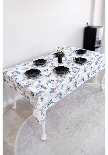 Sufre Sıvı Geçirmez Masa Örtüsü Sofra Bezi Sofra Örtüsü Piknik Örtüsü Lavanta