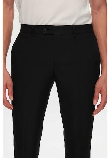 Twn Siyah Gabardin Kumaş Pantolon 3ef03hc083451 Siyah