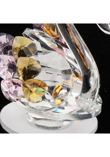 Opulentliving Swante Heykel Kuğu Doğum Yıldönümü Partisi Dekorasyonu 4.6x6.6cm Kristal 4.6cmx6.6cm