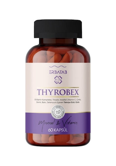 Erbatab Thyrobex Takviye Edici Gıda 60 Kapsül