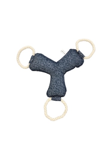 Pet Comfort İpli Bumerang Köpek Oyuncağı Mavi 30cm