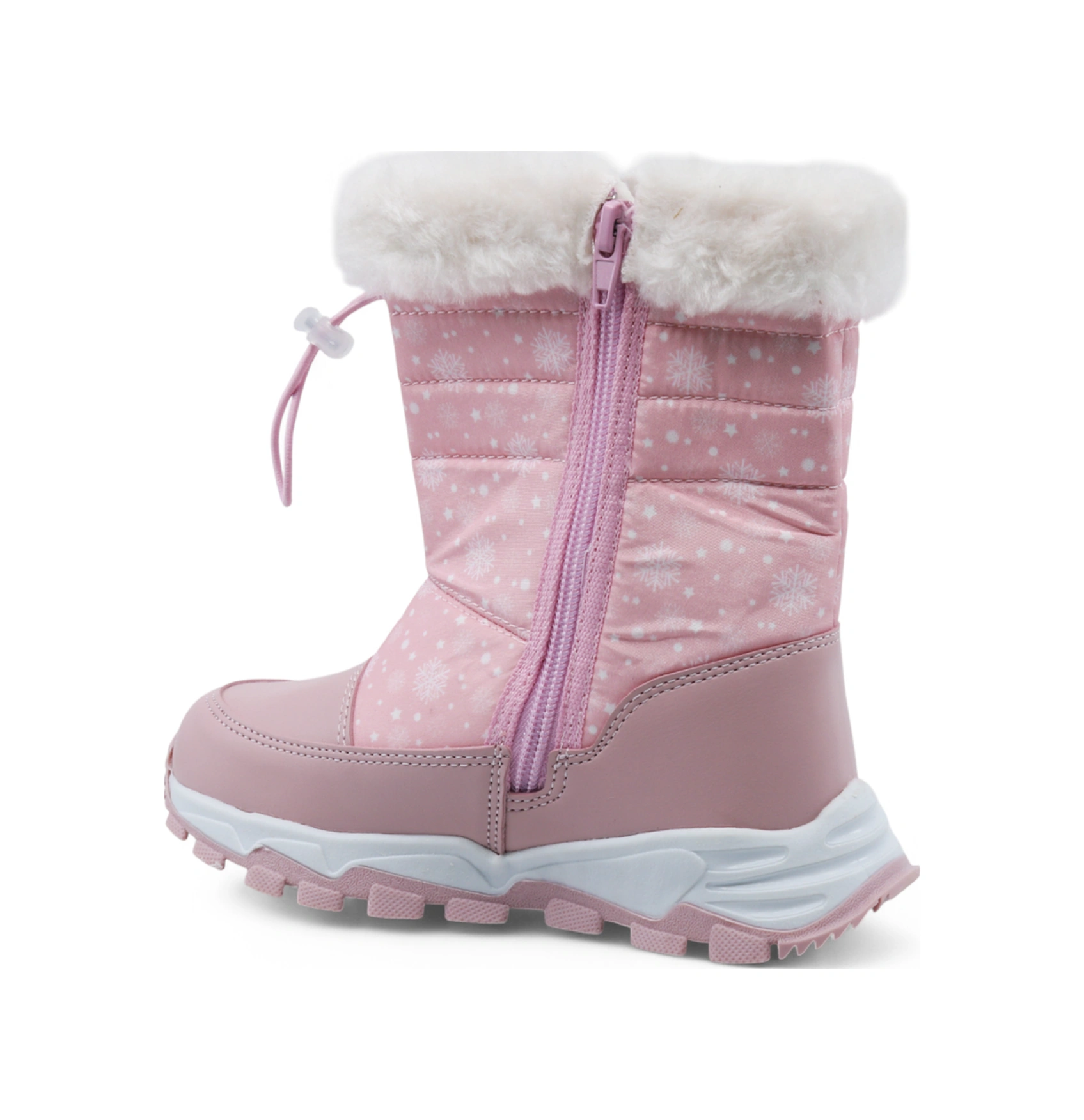 Khayt Leni Sıcak Astar Su Ve Soğuk Dayanıklı Ortopedik Kaymaz Taban Çocuk Bot Pudra