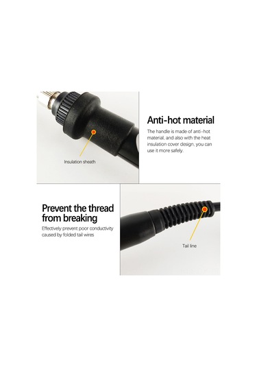 Xindoker 80w Lcd Dijital Gösterge Isıtıcı, Isı Yalıtımı Kolu, 180-480 C Ayarlanabilir Sıcaklık, Seramik Isıtıcı Çekirdeği, Eu Şarj, 220v