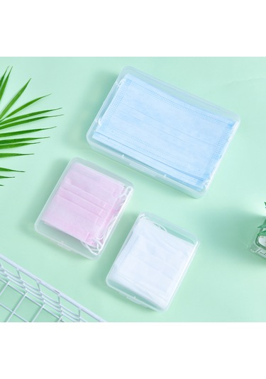 Gajeena "pratik Maske Saklama Kutusu - Pp Malzeme, Su Geçirmez, 3 Boyut Seçenekli, Taşınabilir" Şeffaf