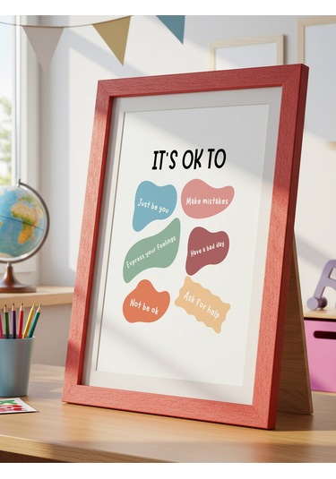 It's Ok To Dijital Baskı Poster V1 Çerçevesiz